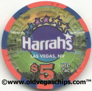 Harrah's Baseball Fever 2001 $5 Casino Chip