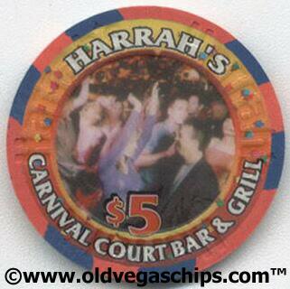 Harrah's Carnival Court 2002 $5 Casino Chip
