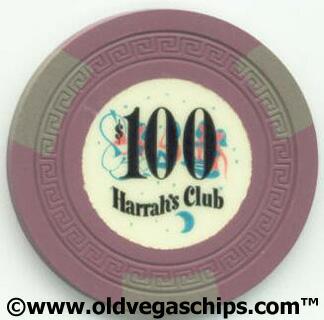 Harrah's Club 1950's $100 Casino Chip