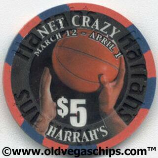 Harrah's Net Crazy March Madness 2002 $5 Casino Chip