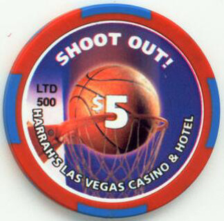 Harrahs' March Madness Shoot Out $5 Casino Chip 