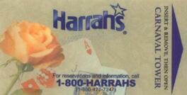 Las Vegas Harrah's Hotel Room Key