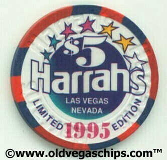 Las Vegas Harrah's Official Party Animal $5 Casino Chip