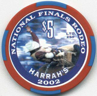 Harrah's Rodeo 2002 $5 Casino Chip