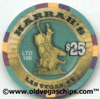Las Vegas Harrah's Rodeo Days 2001 $25 Casino Chip