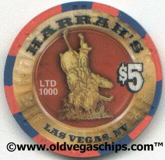 Las Vegas Harrah's Rodeo Days 2001 $5 Casino Poker Chip