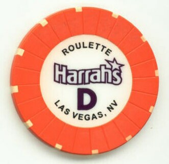 Harrah's Orange Roulette Chip