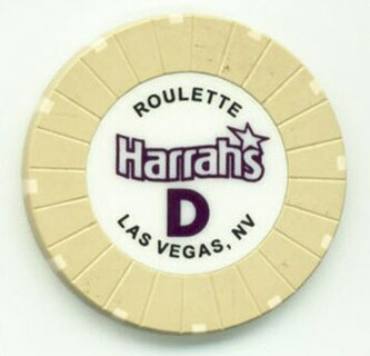 Harrah's Tan Roulette Chip