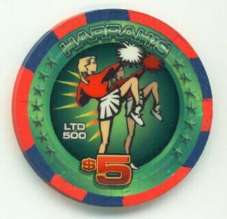 Harrah's Superbowl 2007 $5 Casino Chip