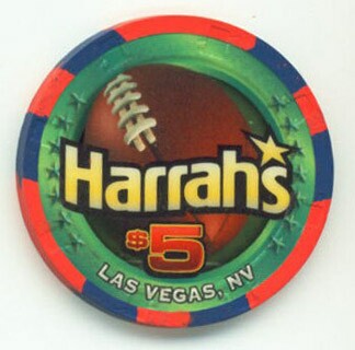 Harrah's Superbowl 2007 $5 Casino Chip 