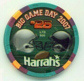 Harrah's Hotel Superbowl 2007 $25 Casino Chip