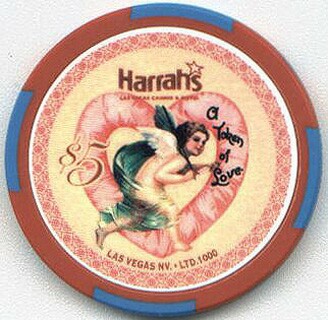 Harrah's Valentine's Day 2003 $5 Chip