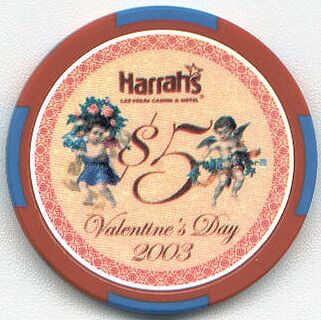 Harrah's Valentine's Day 2003 $5 Chip