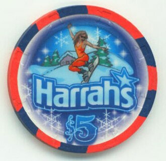 Harrah's Winter 2007 $5 Casino Chip