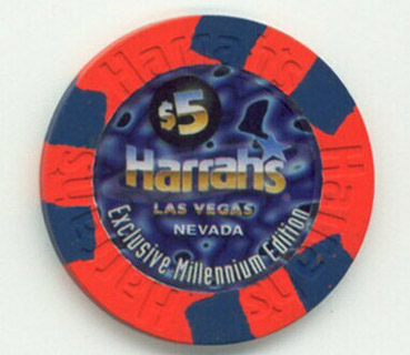 Las Vegas Harrah's Millennium $5 Casino Chip