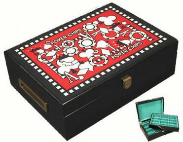 Wooden Poker Chip Case