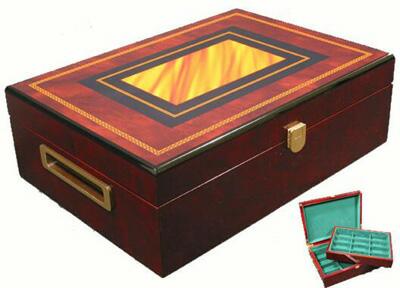 Wood Poker Chip Cases