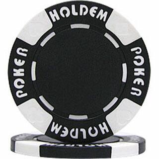 Hold'em Black Poker Chip