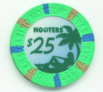 Hooters Casino $25 Casino Chip