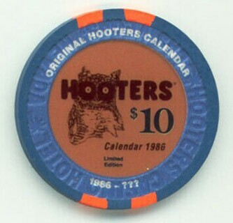 Hooter's Casino 365 Dates a Year $10 Casino Chip