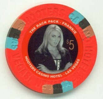 Hooters Rat Pack Frankie $5 Casino Chip