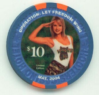 Hooters Casino Let Freedom Wing $10 Casino Chip