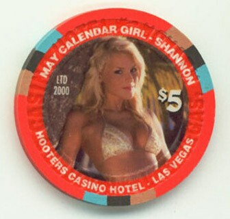Hooters Casino Shannon May 2008 $5 Casino Chip