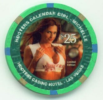 Hooters Casino Happy New Year 2007 $25 Casino Chip 