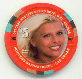 Hooters Casino Rhonda October 2007 $5 Casino Chip