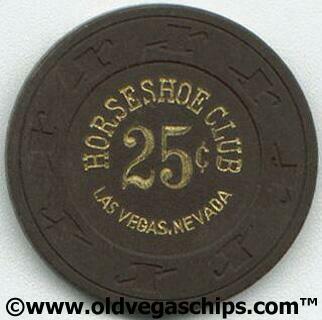 Las Vegas Binion's Horseshoe 25¢ Casino Chip
