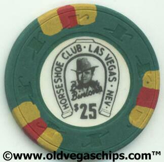 Las Vegas Binion's Horseshoe "Last Becky" $25 Casino Chip