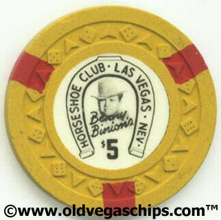 Las Vegas Binion's Horseshoe 1950's $5 Casino Chip