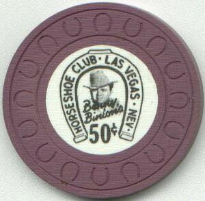 Binion's Horseshoe Horseshoes Mold 50¢ Casino Chip