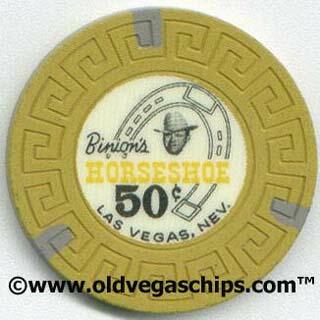 Las Vegas Binion's Horseshoe Small Greek Key Mold 50¢ Casino Chip