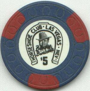 Las Vegas Binion's Horseshoe Horseshoes Mold $5 Casino Chip