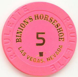 Binion's Horseshoe Complete Roulette 6 Chip Set 