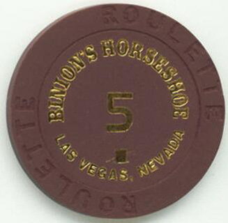 Binion's Horseshoe Complete Roulette 6 Chip Set 