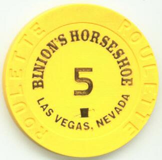 Binion's Horseshoe Complete Roulette 6 Chip Set 