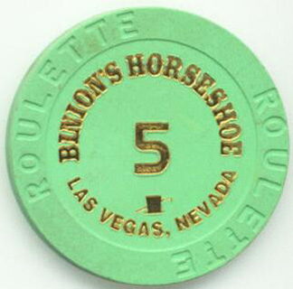 Binion's Horseshoe Complete Roulette 6 Chip Set 