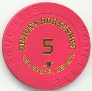 Binion's Horseshoe Complete Roulette 6 Chip Set 