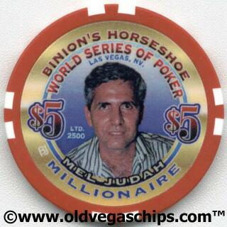 Binion's Horseshoe WSOP Millionaire Mel Judah $5 Casino Chip