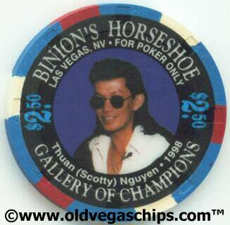 Binion's Horseshoe WSOP Winner Thuan Scotty Nguyen $2.50 Casino Chip