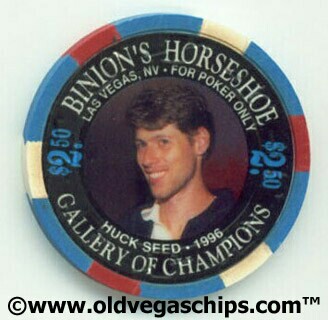 Binion's Horseshoe WSOP Winner Huck Seed $2.50 Casino Chip