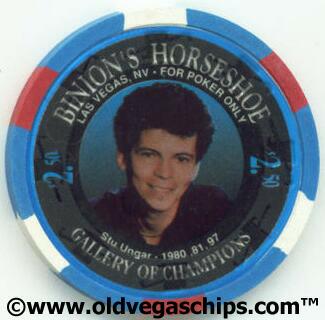 Binion's Horseshoe WSOP Winner Stu Ungar $2.50 Casino Chip