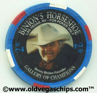 Binion's Horseshoe WSOP Founder Benny Binion $2.50 Casino Chip