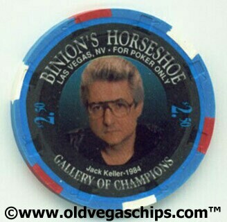 Binion's Horseshoe WSOP Winner Jack Keller $2.50 Casino Chip
