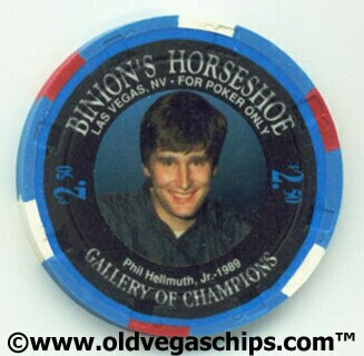 Binion's Horseshoe WSOP Winner Phil Hellmuth Jr $2.50 Casino Chip