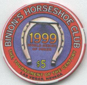 Las Vegas Binion's Horseshoe Stu Unger $5 Casino Chip