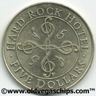 Hard Rock Hotel $5 Slot Token