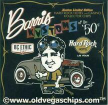 Las Vegas Hard Rock Barris 2002 $5 Four Chip Set